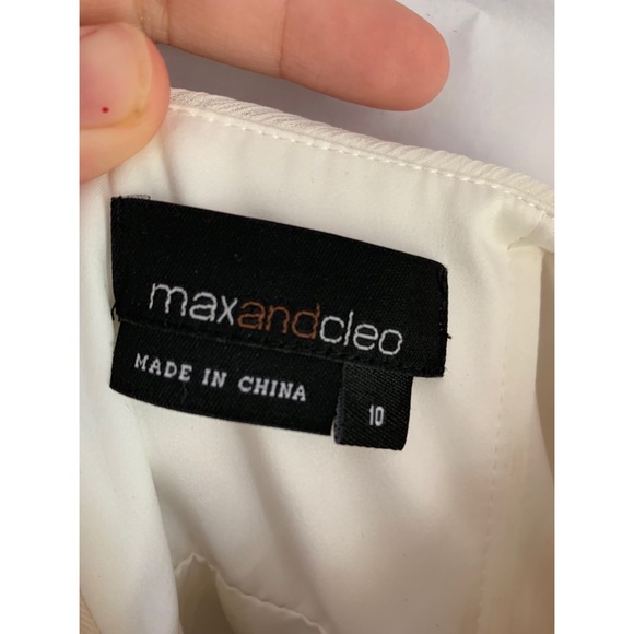 Max and Cleo strapless white dress with a rosette - Picture 2 of 3